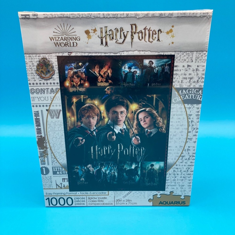 Aquarius Harry Potter 1000 Piece Puzzle Movie Poster Collage Wizarding World New